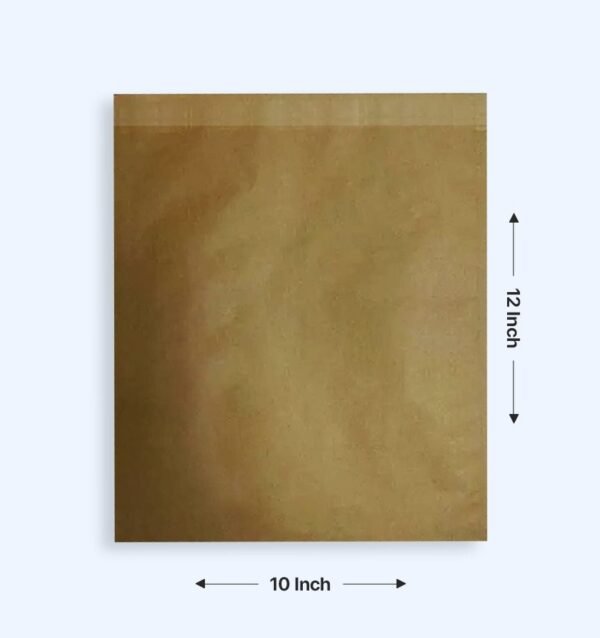 12 X 10 Inch Plain Paper Bag - Brown