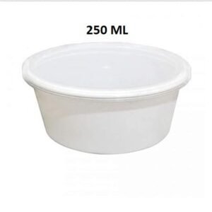 250 ML Milky Round Container