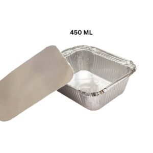 450 ML Aluminium Silver Foil Container