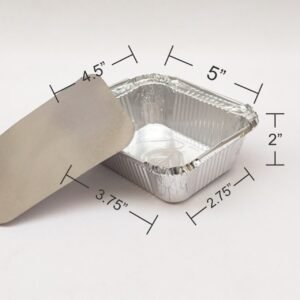 450 ML Aluminium Silver Foil Container
