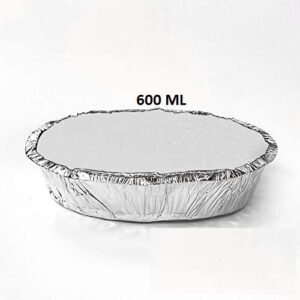 600 ML Aluminium Silver Foil Container