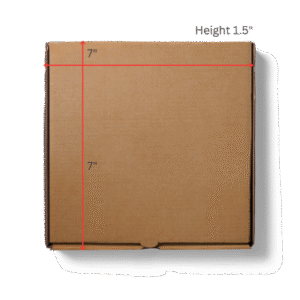 7 inch Pizza Box - 1 Ply