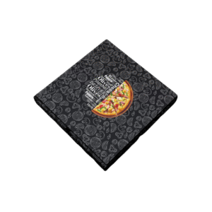 10 Inch Square Black Pizza Box - 3 Ply